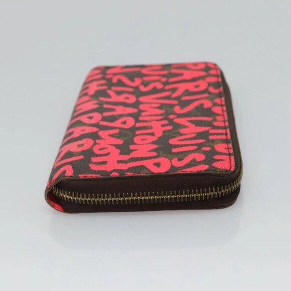 LOUIS VUITTON Monogram Graffiti Zippy Wallet Pink - Picture 5 of 16
